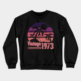 Best of 1973 Cool Vintage Sunset on the Beach Crewneck Sweatshirt